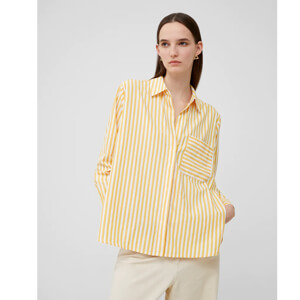 French Connection Thick Stripe Relaxed Popover Shirt